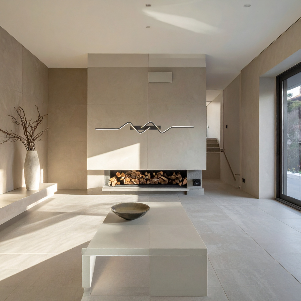Applique murale LED design ondulée lumière indirecte ｜Auralis