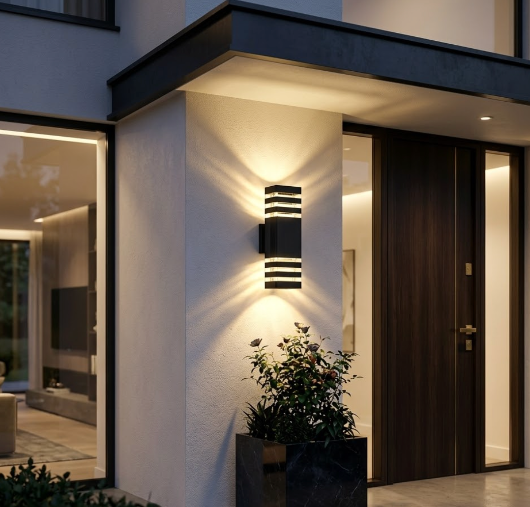 Applique murale extérieur double éclairage LED ｜ Ovo