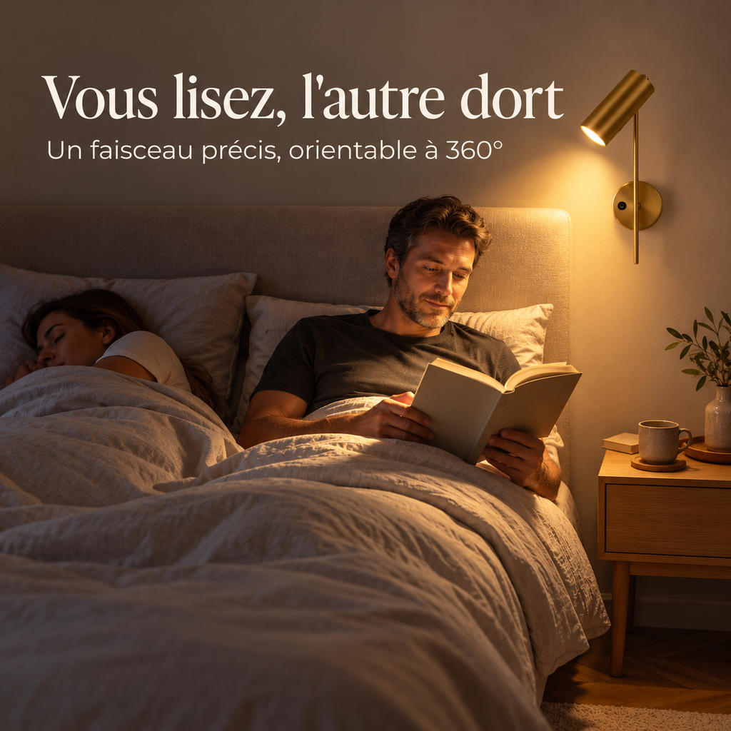 Applique murale avec interrupteur articulée ｜ Orizon