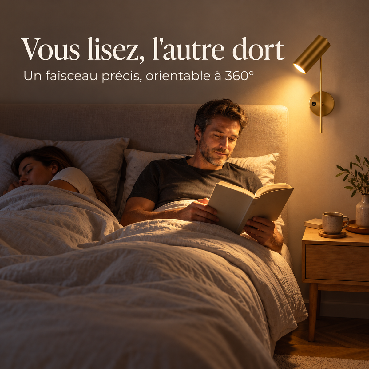 Applique murale avec interrupteur articulée ｜ Orizon