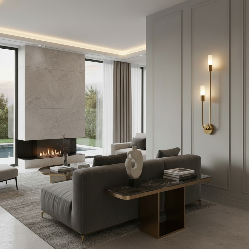 Applique murale design double tige LED ｜ Duoréa