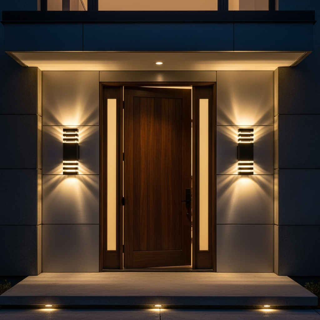 Applique murale extérieur double éclairage LED ｜ Ovo