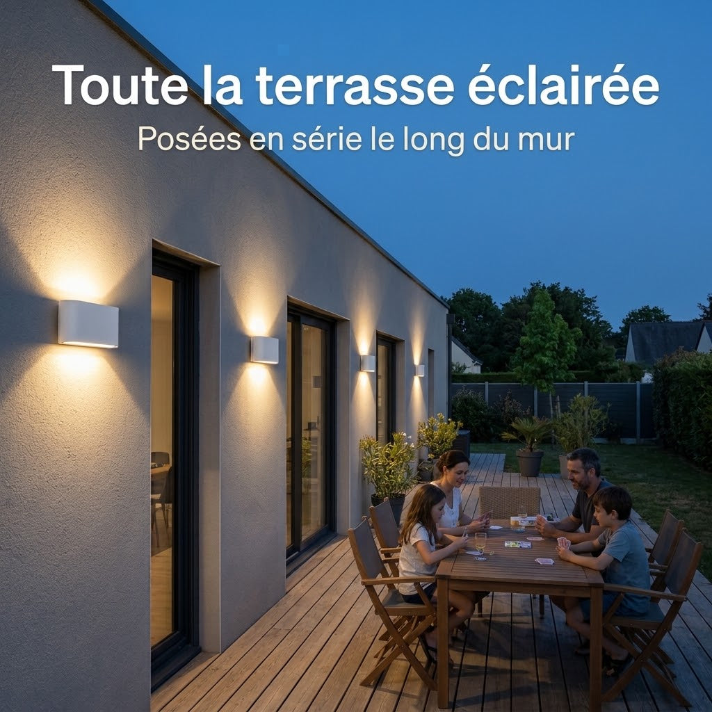Applique murale extérieur moderne en aluminium ｜ Voxa