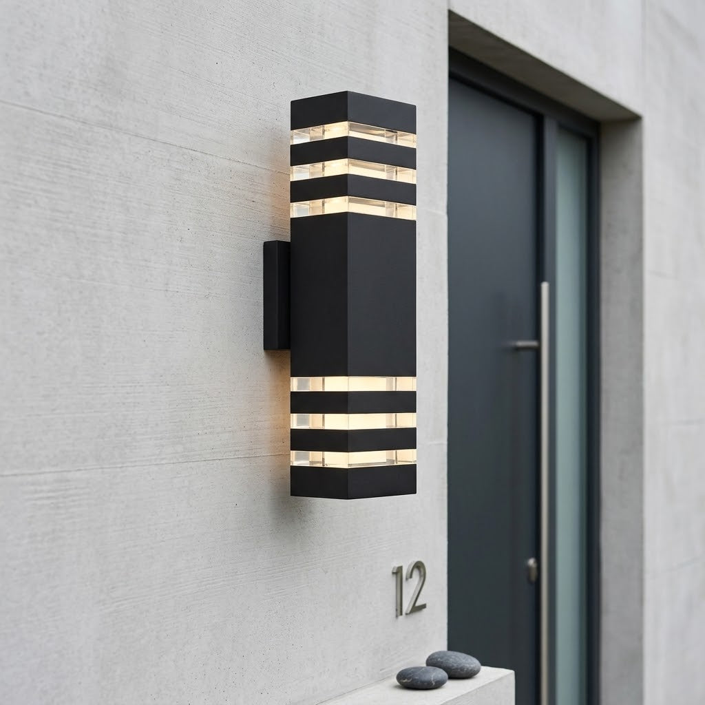 Applique murale extérieur double éclairage LED ｜ Ovo