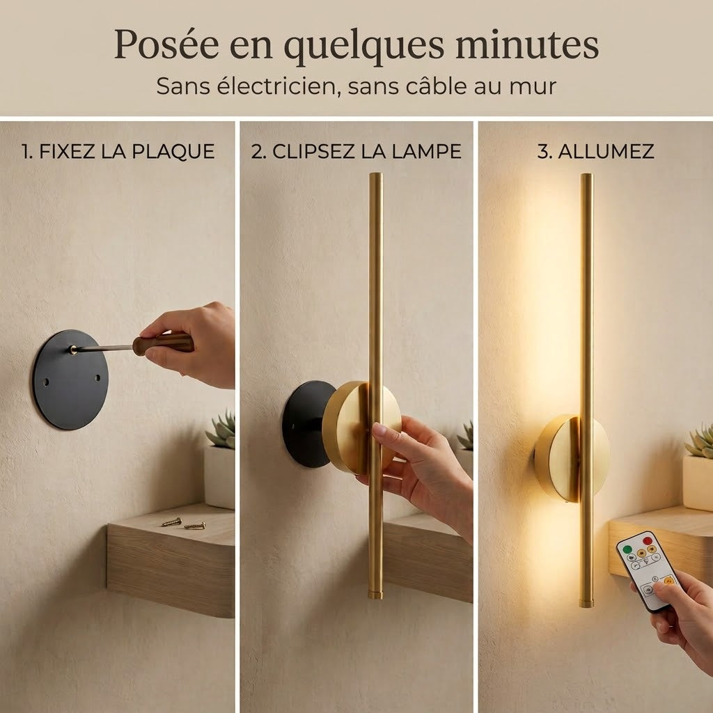 Applique murale sans fil ｜ Althéa