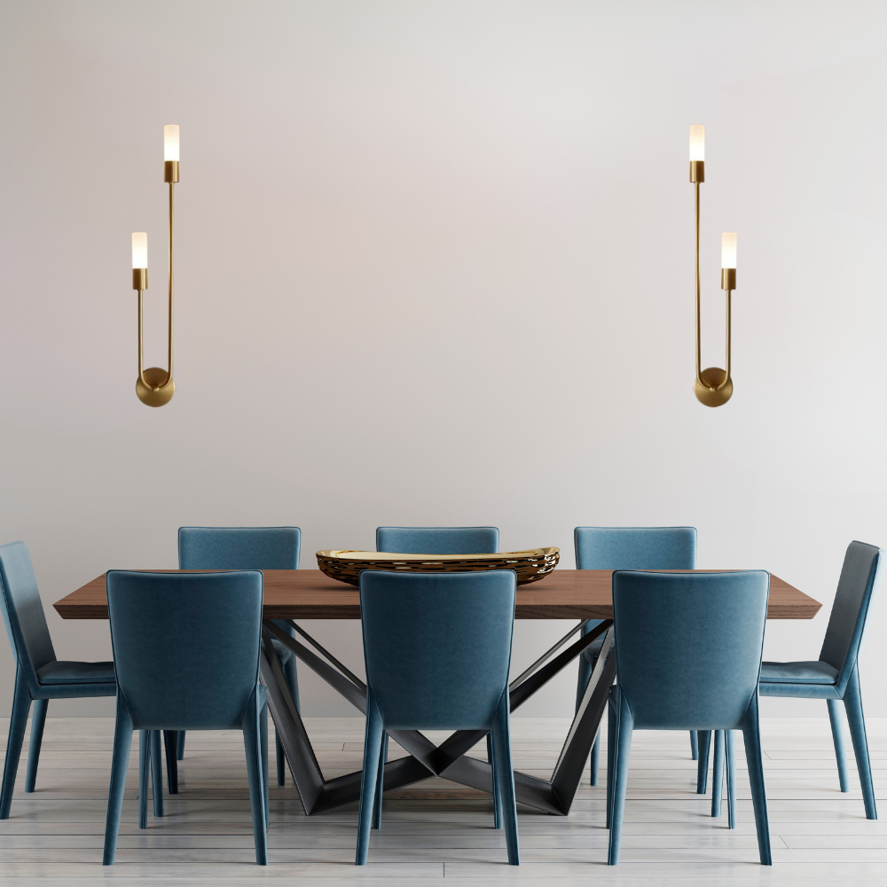 Applique murale design double tige LED ｜ Duoréa
