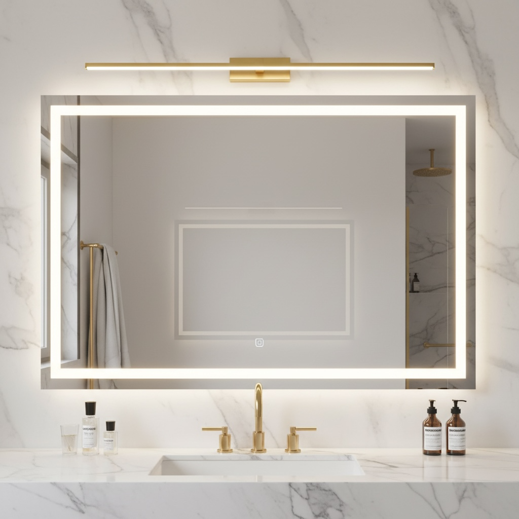 Applique murale miroir salle de bain ｜ Orvane