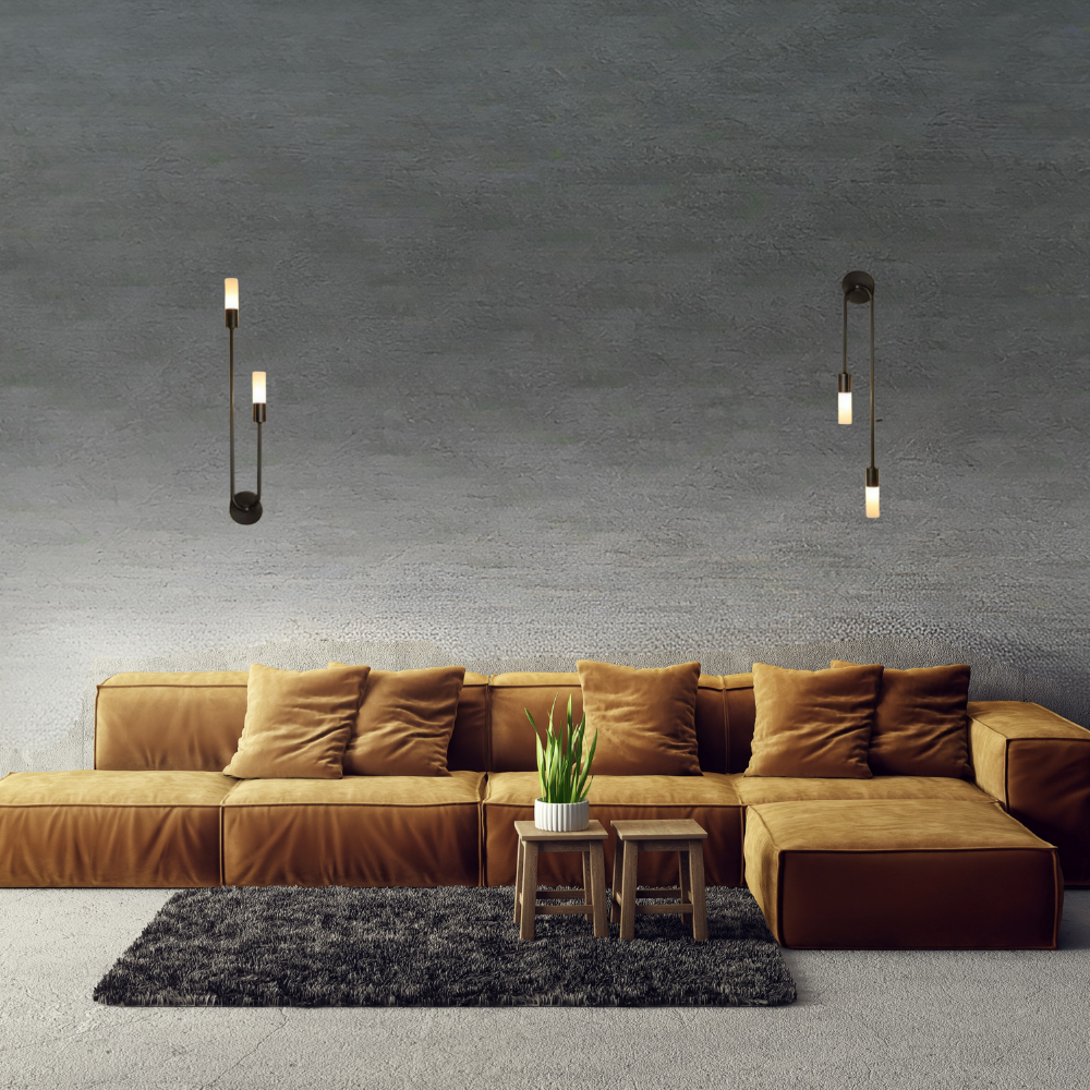 Applique murale design double tige LED ｜ Duoréa
